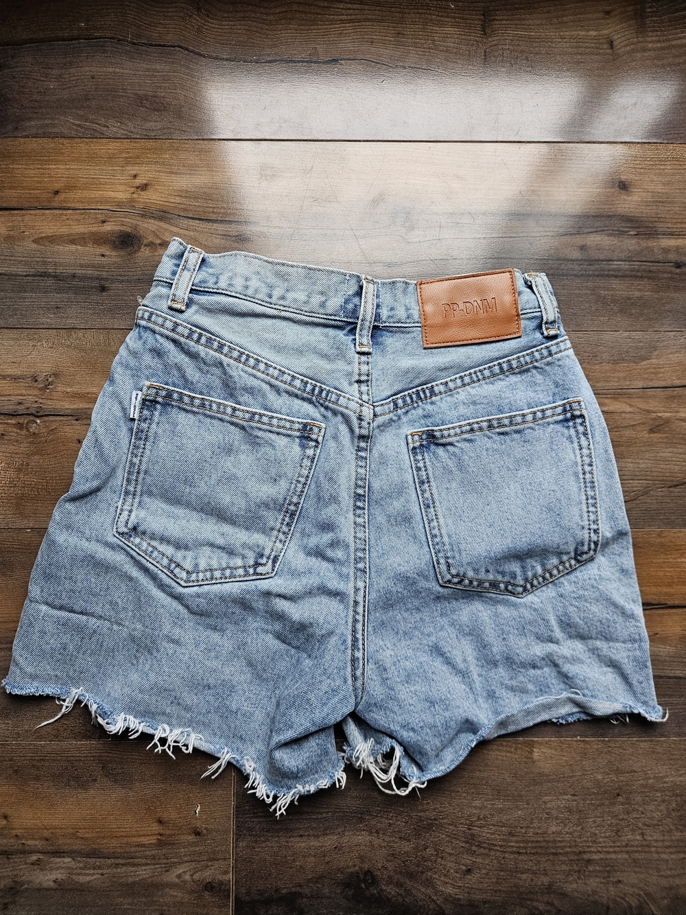 Princess Polly Light Blue Denim Shorts - Picture 2 of 3